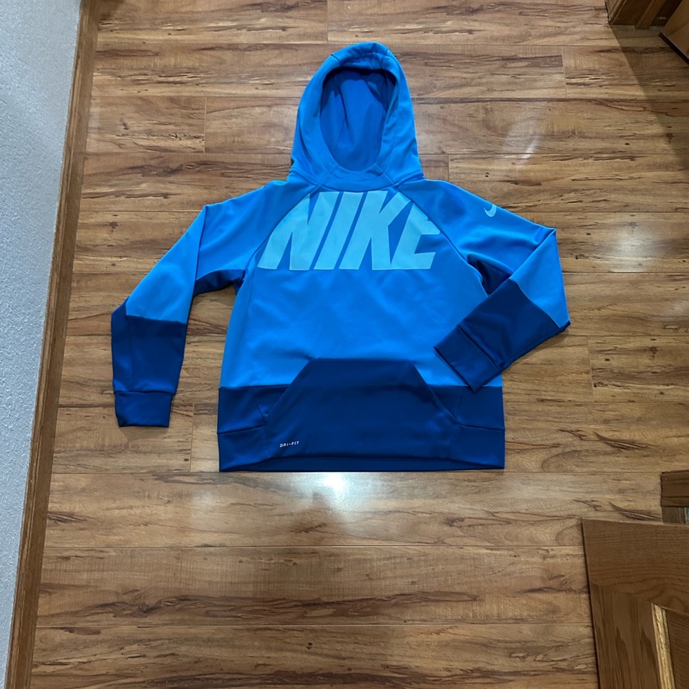 Nike Vibrant Blue Pullover Hoodie Youth XL - EUC - Picture 2 of 7